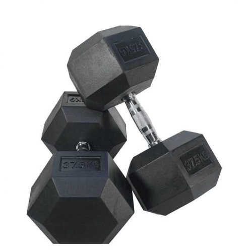 hex rubber dumbbell